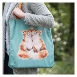 Wrendale Designs Canvas Draagtas Vossen Contentment