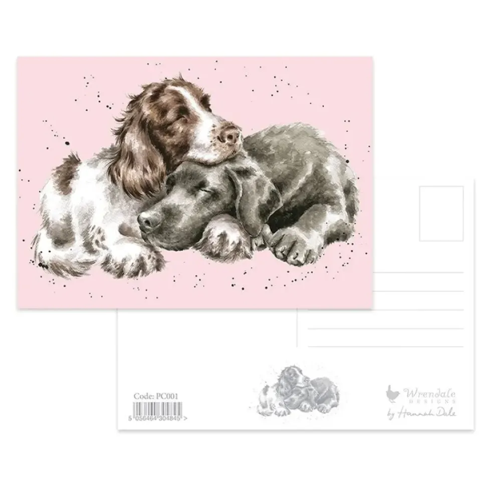 Wrendale Designs Growing Old Together Postcard - Dog