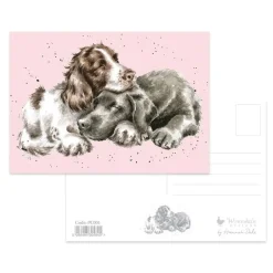 Wrendale Designs Growing Old Together Postcard - Dog