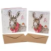 Wrendale Designs Kerstkaarten Muletide Greetings Set 8-delig