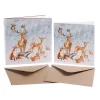 Wrendale Designs Kerstkaarten Winter Wonderland Set 8-delig