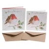 Wrendale Designs Kerstkaarten The Jolly Robin Set 8-delig