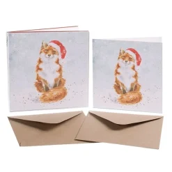 Wrendale Designs Kerstkaarten Festive Fox Set 8-delig
