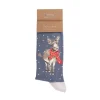 Wrendale Designs Kerstsokken - Donkey Men's Christmas Sock