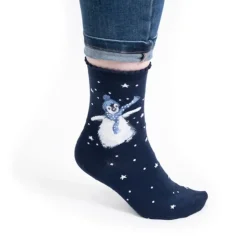 Wrendale Designs Kerstsokken Pinquin Winter Wonderland  Penguin