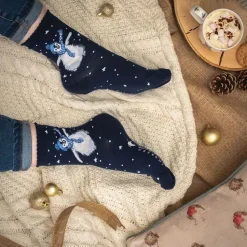 Wrendale Designs Kerstsokken Pinquin Winter Wonderland  Penguin