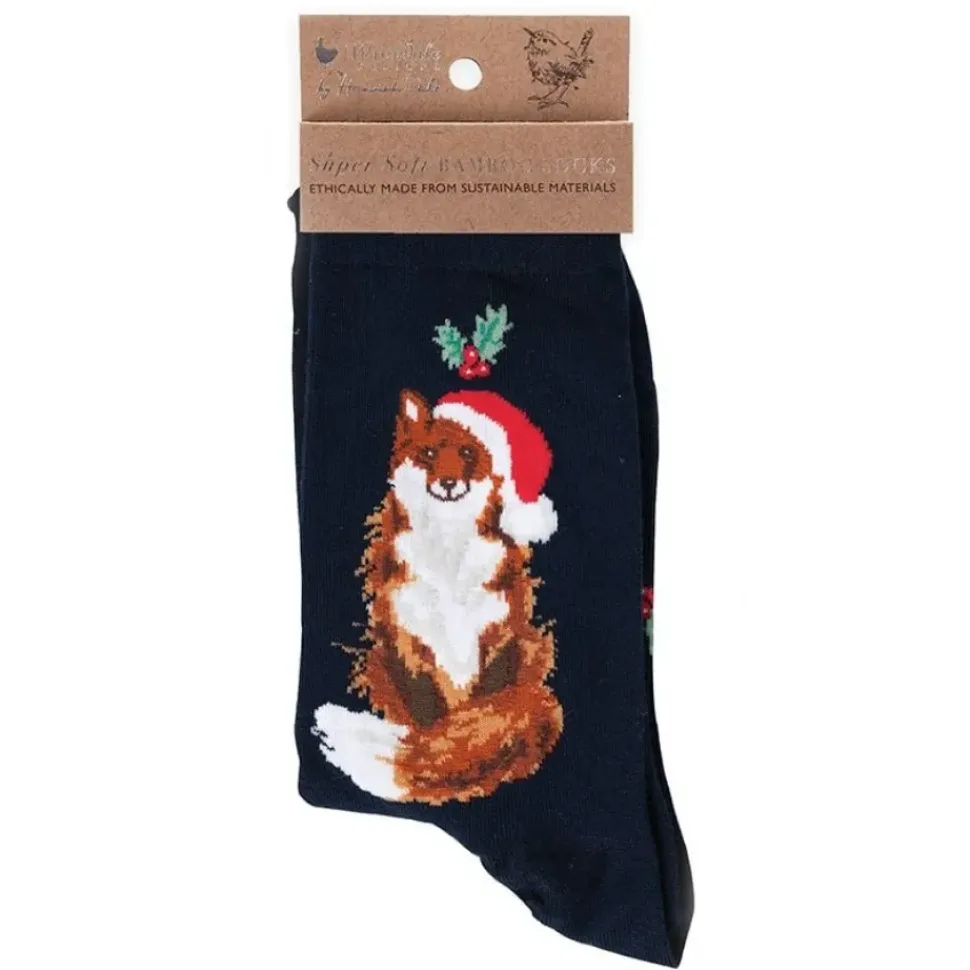 Wrendale Designs Kerstsokken Vos Festive Fox