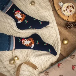 Wrendale Designs Kerstsokken Vos Festive Fox