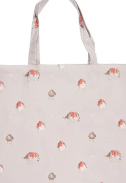 Wrendale Designs Opvouwbare Boodschappentas Roodborstje The Jolly Robin