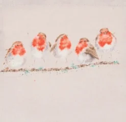 Wrendale Designs Opvouwbare Boodschappentas Roodborstje The Jolly Robin