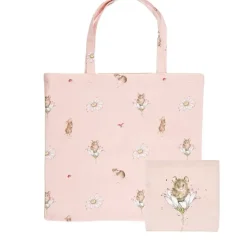 Wrendale Designs Opvouwbare Boodschappentas Muis Oops a Daisy