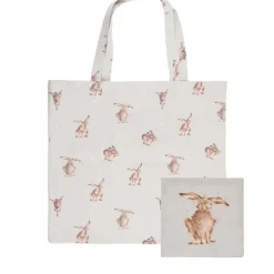 Wrendale Designs Opvouwbare Boodschappentas Konijn Harebrained