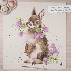 Wrendale Designs Paint by Numbers - Head Clover Heels (Rabbit)