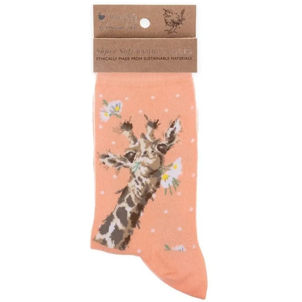 Wrendale Designs Sok Giraffe Flowers