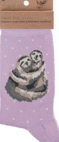 Wrendale Designs Sok Luiaard Little Card Big Hug