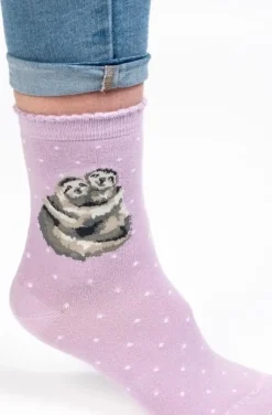 Wrendale Designs Sok Luiaard Little Card Big Hug