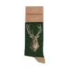 Wrendale Designs Sokken - Stag Men's Sock - Portrait of a Stag