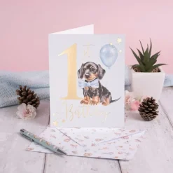 Wrendale Designs Wenskaart A Pawsome Day - 1st Birthday (Boy)