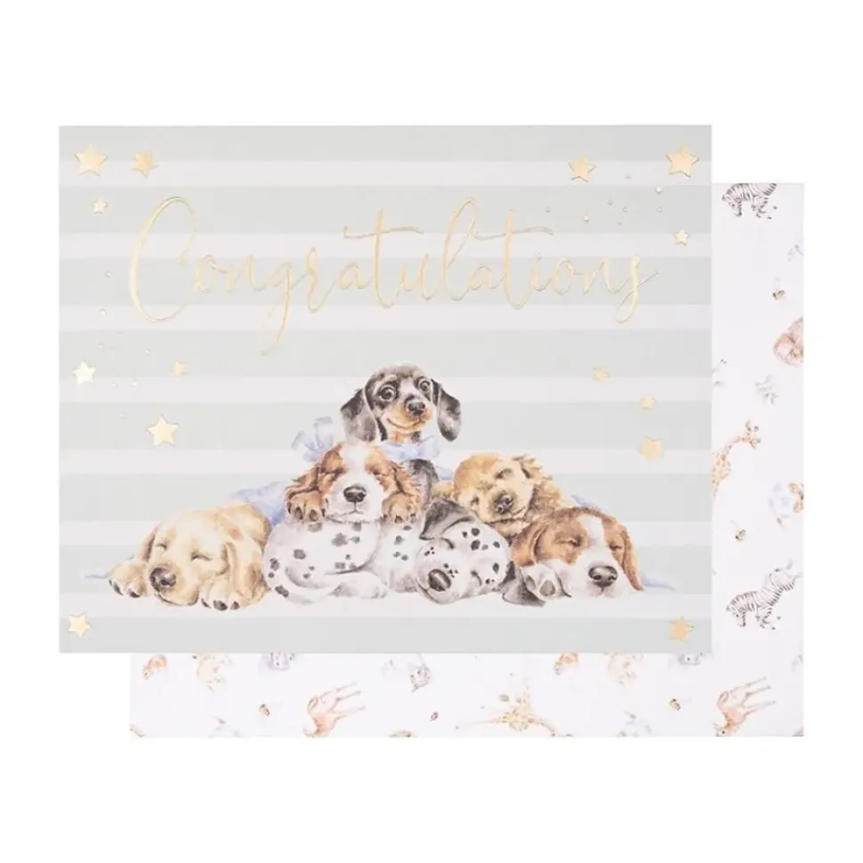 Wrendale Designs Wenskaart Little Paws - Congratulations