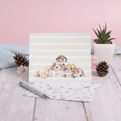 Wrendale Designs Wenskaart Little Paws - Congratulations