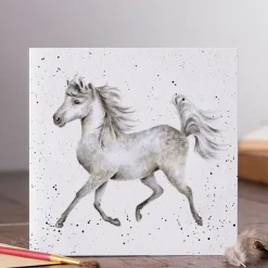 Wrendale Designs Wenskaart Paard Hot to Trot