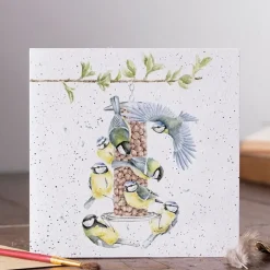 Wrendale Designs Wenskaart Vogels Bon Appetit!