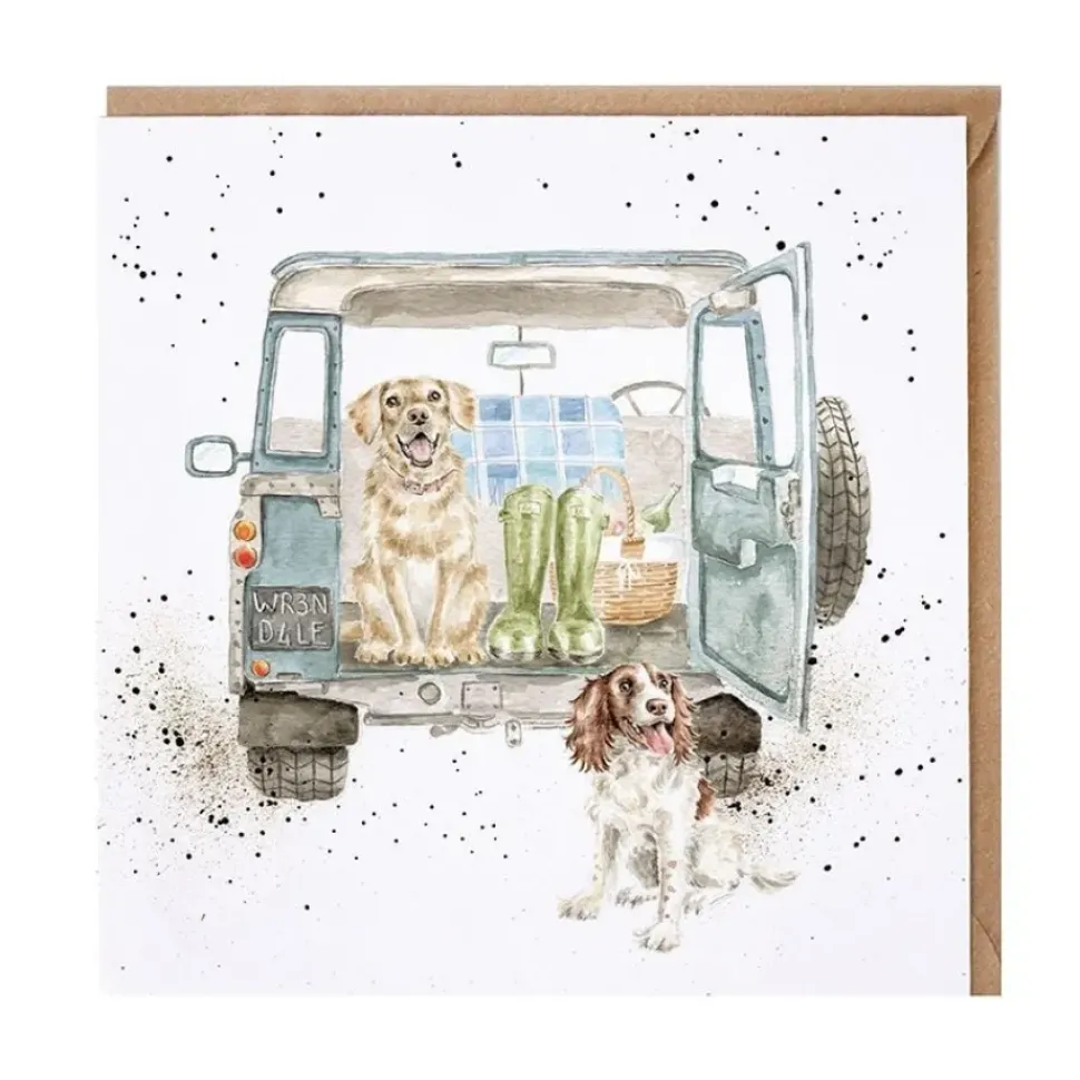 Wrendale Designs Wenskaart Honden Paws For a Picnic