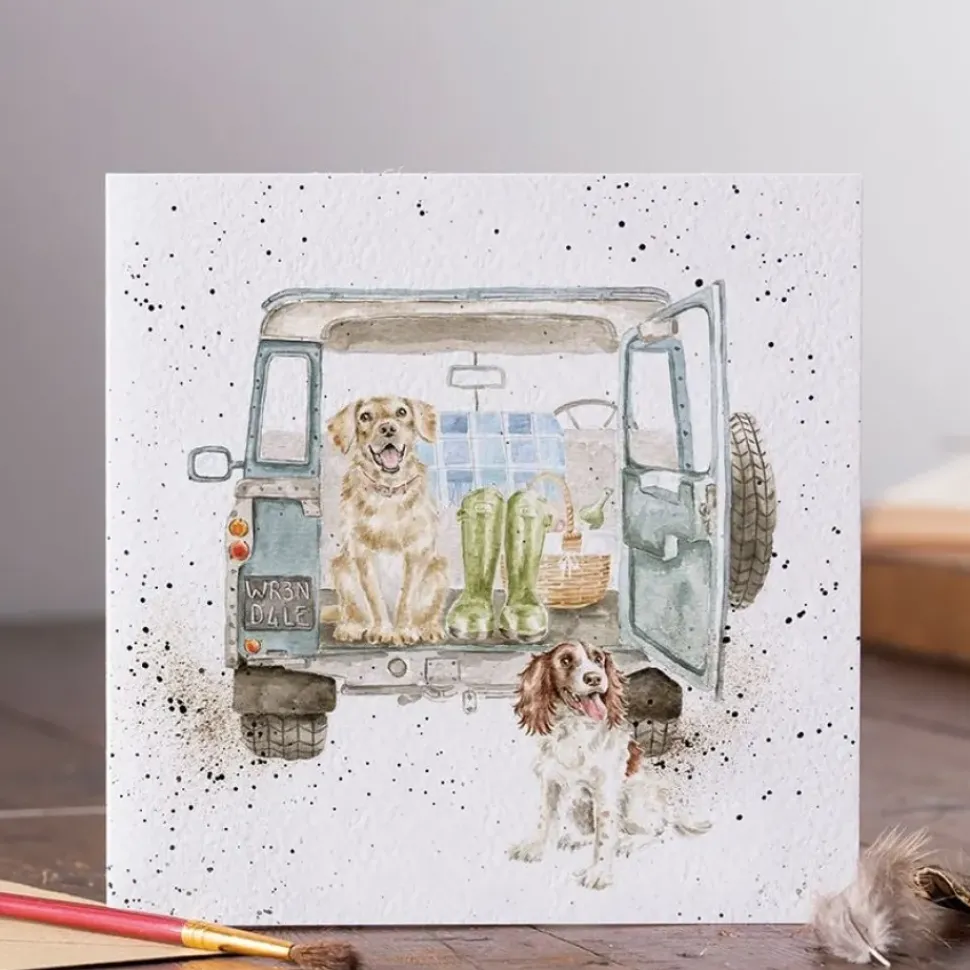 Wrendale Designs Wenskaart Honden Paws For a Picnic