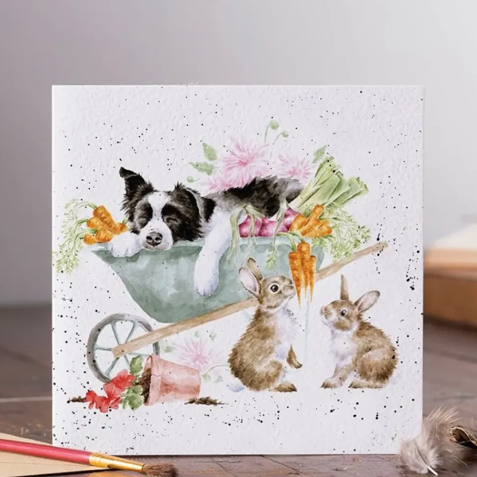 Wrendale Designs Wenskaart Sleeping on the Job