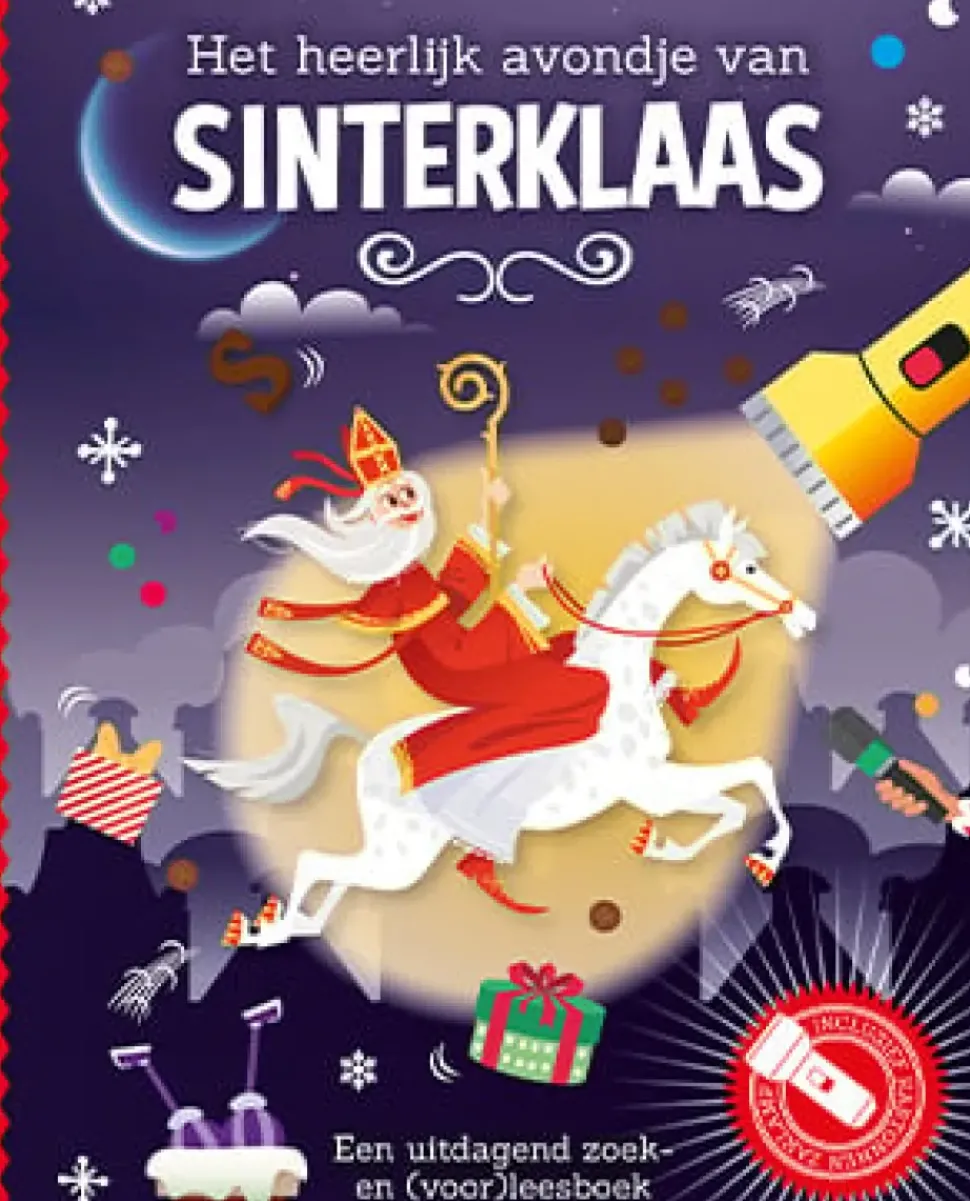 Zaklampboek Het heerlijk avondje van Sinterklaas