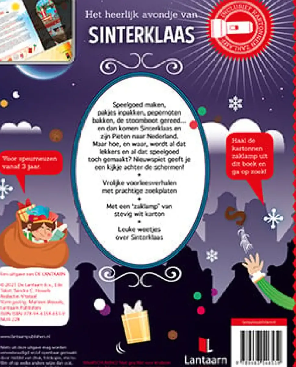 Zaklampboek Het heerlijk avondje van Sinterklaas