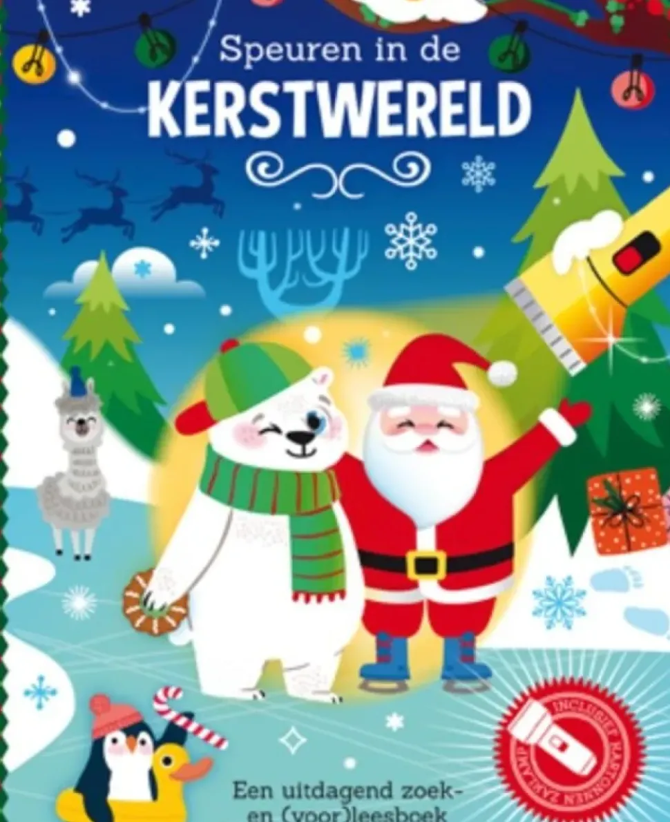 Zaklampboek Speuren in de kerstwereld