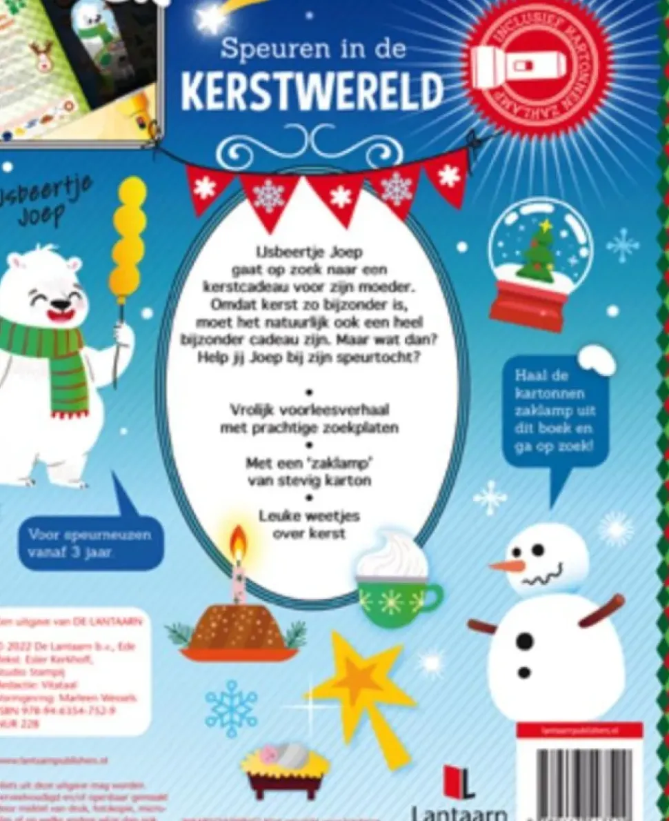 Zaklampboek Speuren in de kerstwereld