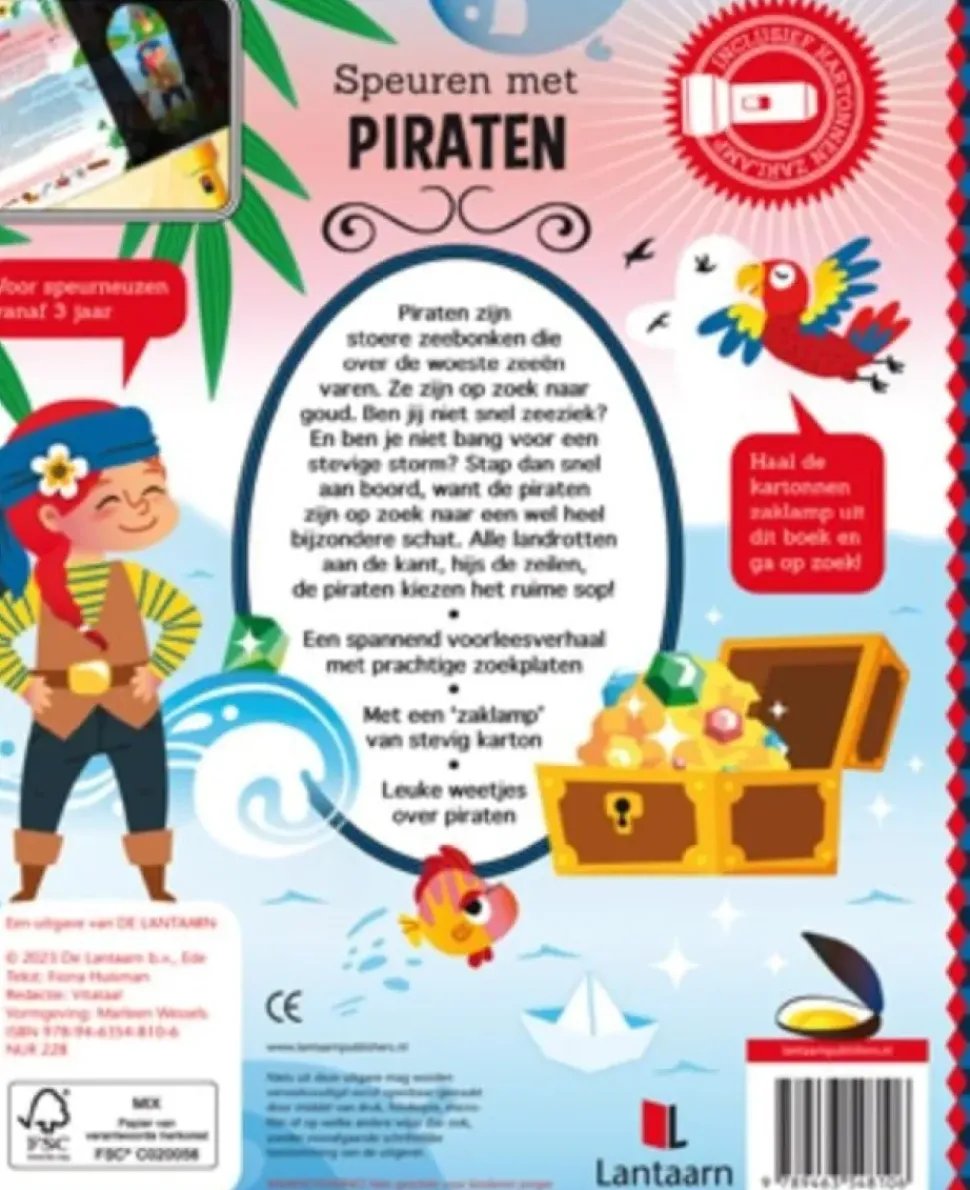 Zaklampboek Speuren met piraten