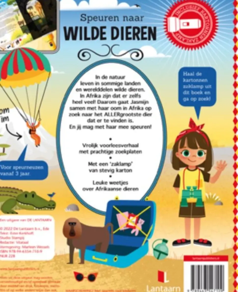 Zaklampboek Speuren naar wilde dieren