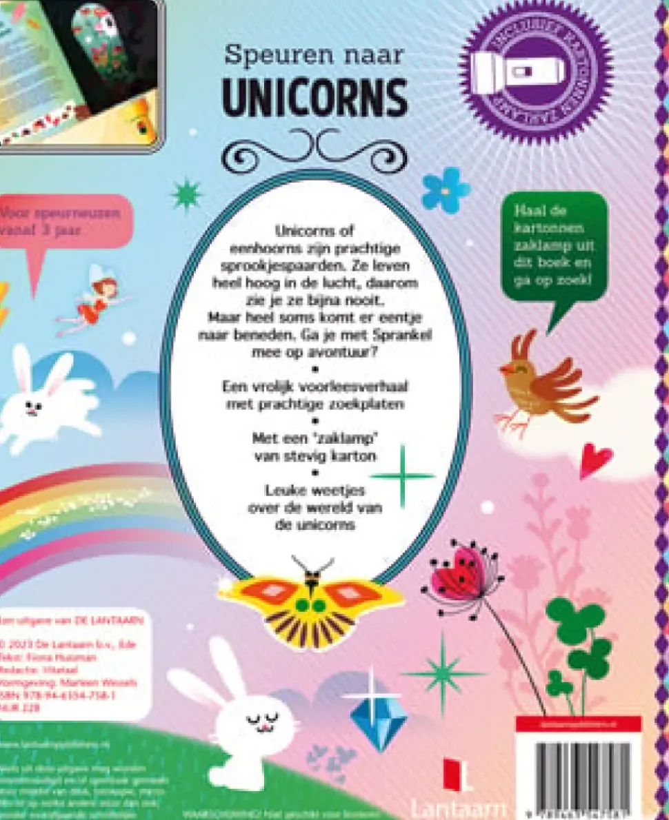 Zaklampboek Speuren naar unicorns