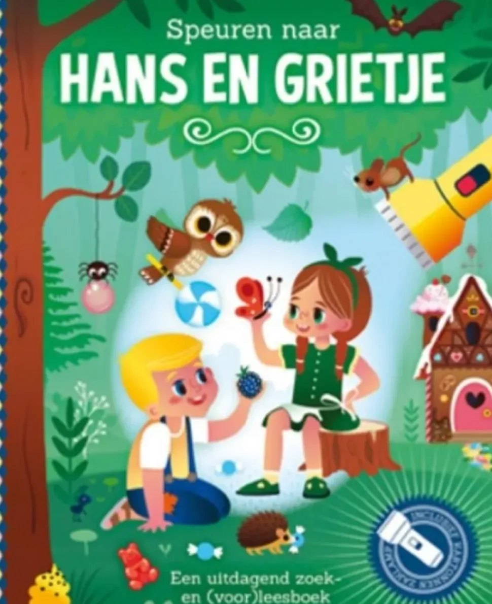 Zaklampboek Speuren naar Hans & Grietje