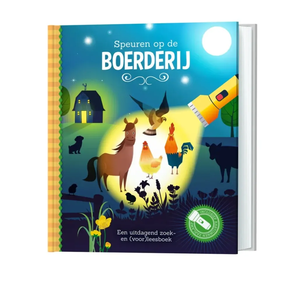 Zaklampboek Speuren op de boerderij