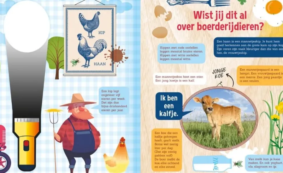 Zaklampboek Speuren op de boerderij