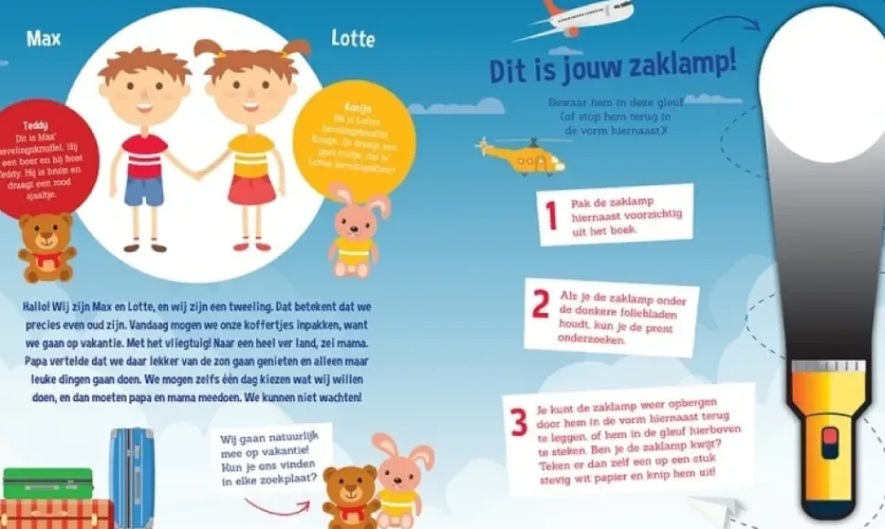 Zaklampboek Voor het eerst met het vliegtuig